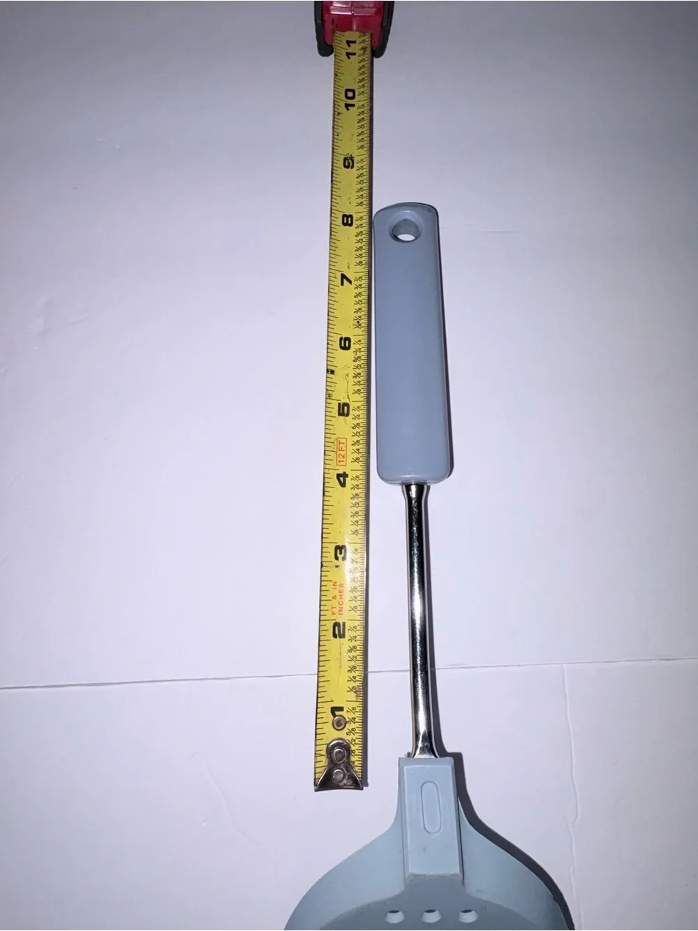 Gray Silicone Slotted Turner Spatula - Nonstick Safe